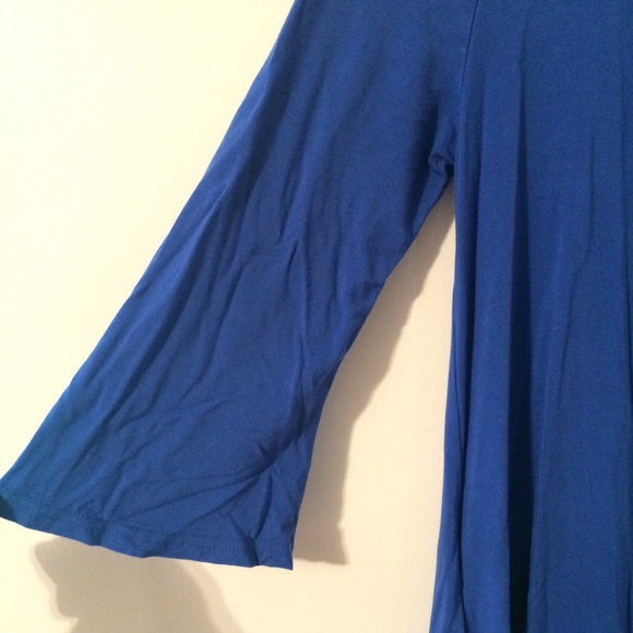 Bell Sleeve T Shirt Dress w/ Pockets - Picture 5 of 7